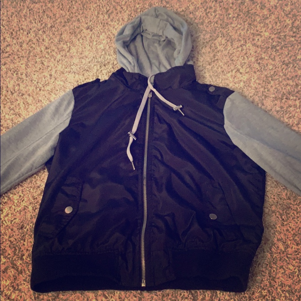 Grey and black jacket